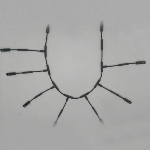 T-type positive eight-way one (1-A) Photovoltaic Harness