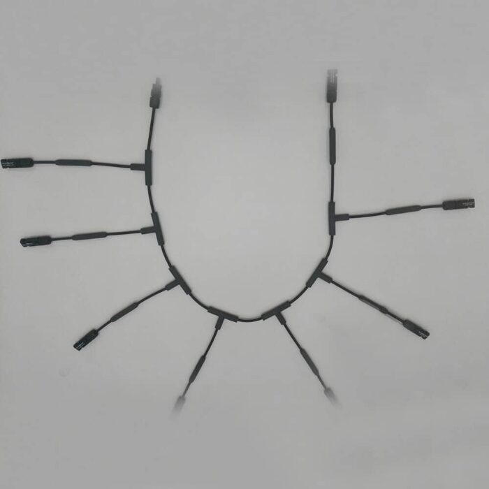 T-type positive eight-way one (1-A) Photovoltaic Harness